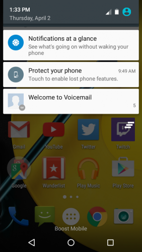 Android 5.0 Lollipop notifications